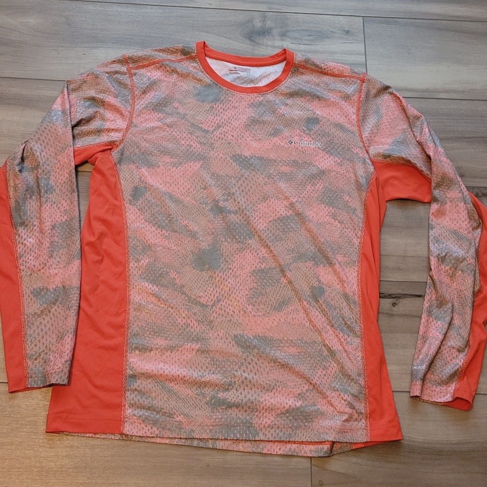 Columbia Gray and Orange L/S Shirt